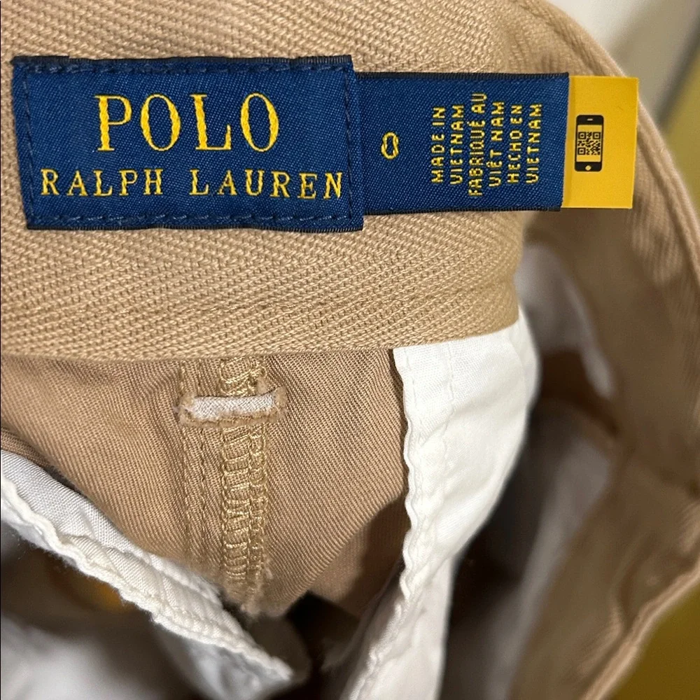 Polo by Ralph Lauren Tan Cotton Shorts NWOT 0
